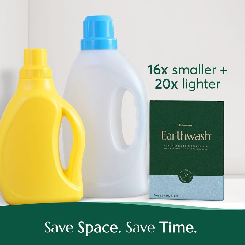 earthwash Laundry Sheets, Ocean Breeze (32 Loads), The Perfect Hypoallergenic Pl gallery