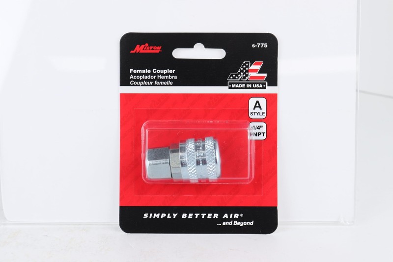 Air Coupler Fitting, A-Style (ARO 210) Quick 1 Count (Pack of 1), Silver gallery