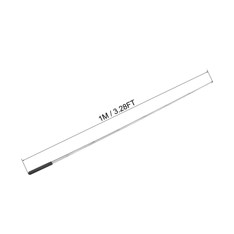 3.28FT/1M, Handheld Flagpoles, Guide Flag Pole,Black gallery