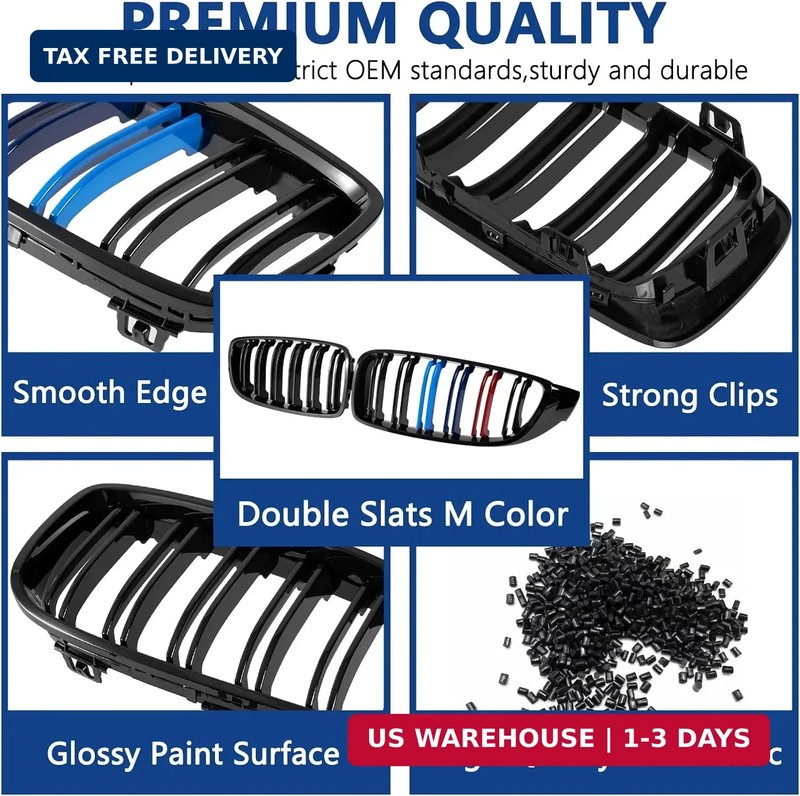 F32 Grille,Front Kidney Grille Grill Compatible for 4 Series F32 F33 F36 (2014-2 gallery