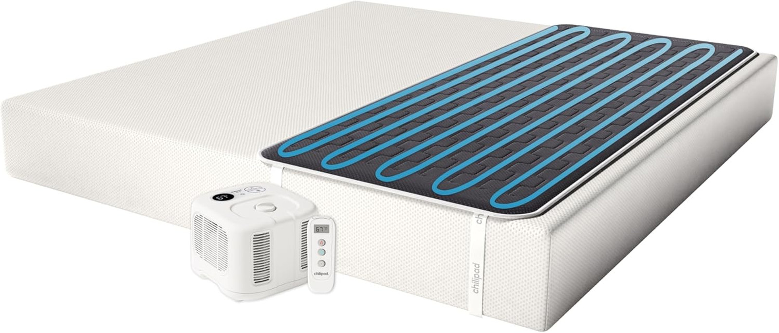 Chilipad Cube Bed Cooling System - Cooling & Heating Mattress Topper, Set Indivi gallery