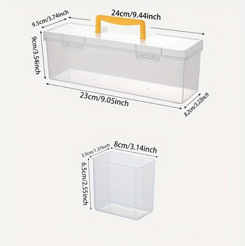 1/7pcs Multi Compartment Tool Parts Organizer Storage Box Set Box for Screws gallery
