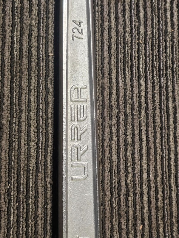 Urrea 724 Chrome Adjustable Wrench 24" x 2-35/64", Chrome-nickel finish gallery