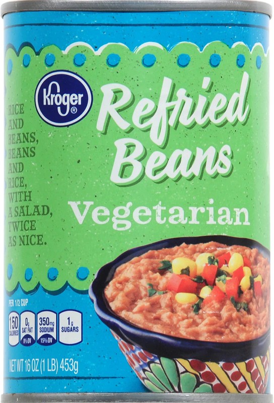 KG Vegetarian Refried Beans 16 oz - 5 Pack gallery