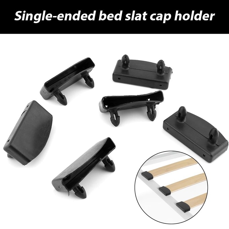 Plastic Replacement Bed Slat Caps Holders for Holding and Securing Wooden Base gallery