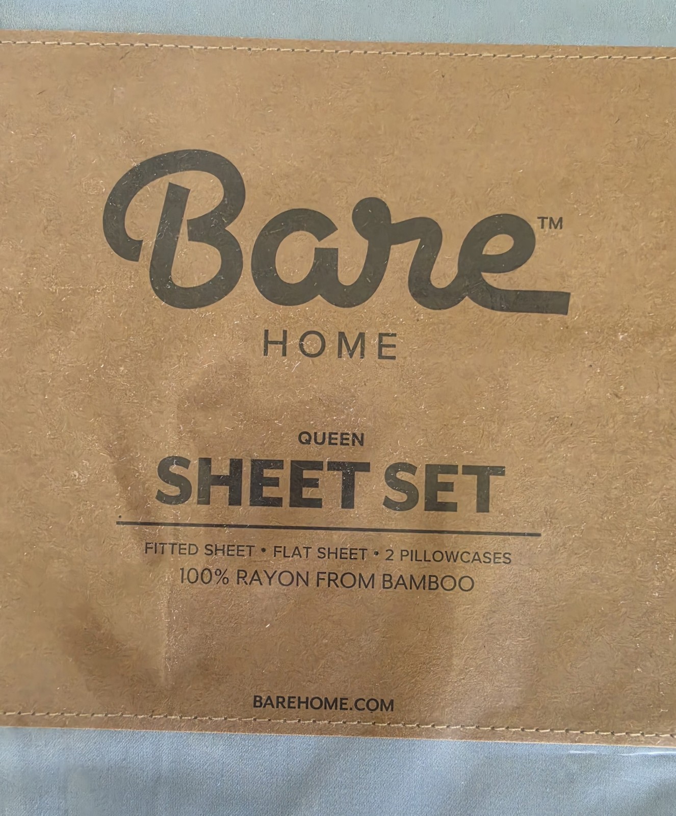 New, Bare Home Queen 100% Rayon From Bamboo 4 Pc Sheet Set Light Blue gallery