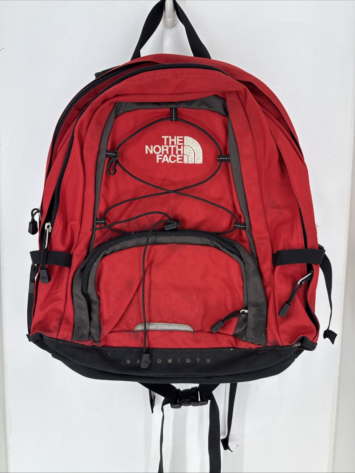 Vintage North Face Bandwidth Backpack Red