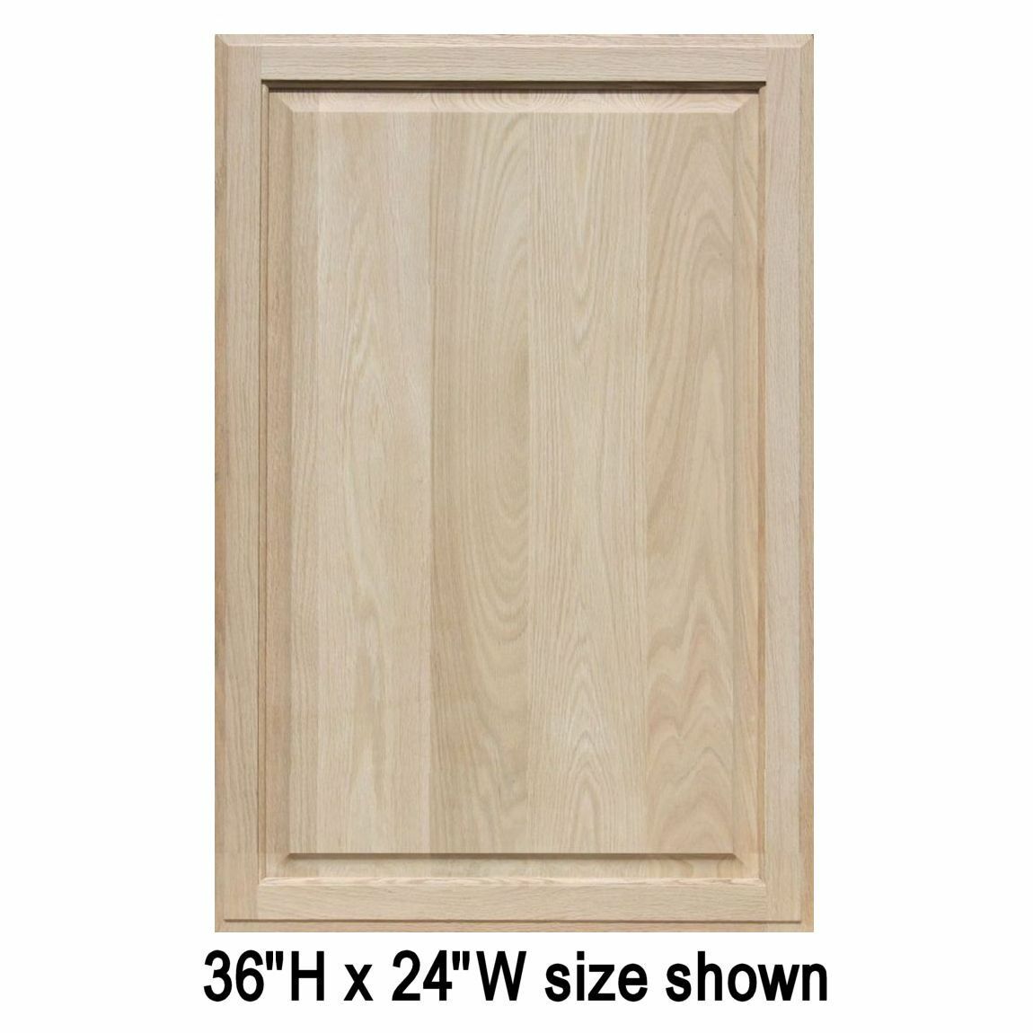 Unfinished Oak Square Raised Panel Cabinet Doors (25"H & Up) gallery