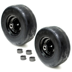 (2) Front Solid Puncture Proof Tire Assembly 11x4x5 for Wright Stander 72460026