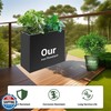 Toriexon Metal Planter Box 36” x 12” x 26”, Heavy Duty Tall Black Planter wit gallery