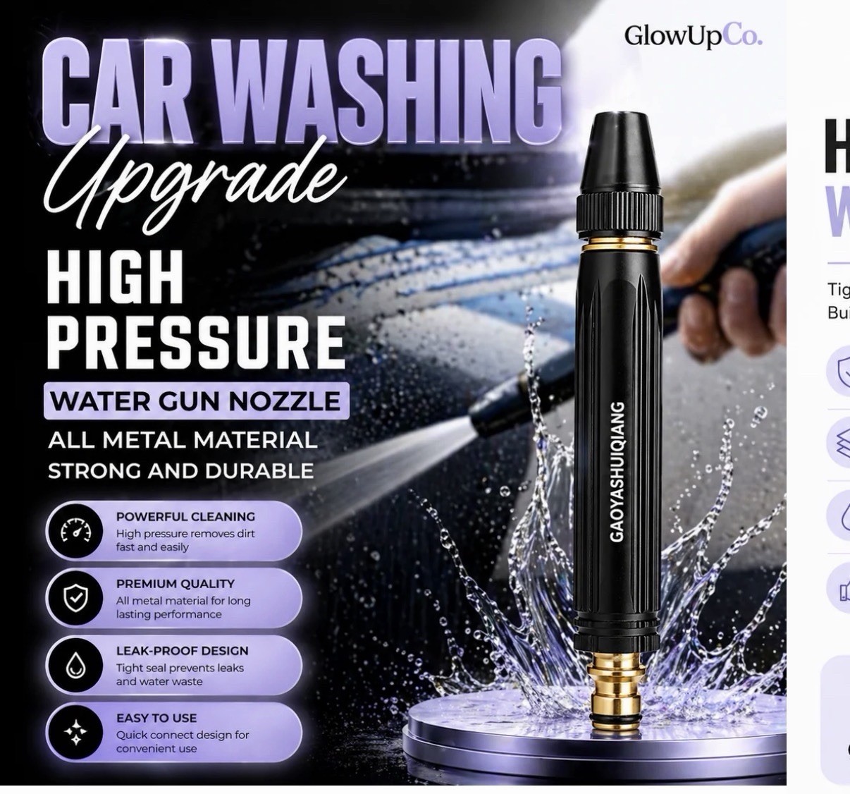 360° Adjustable High-Pressure Washer Nozzle gallery