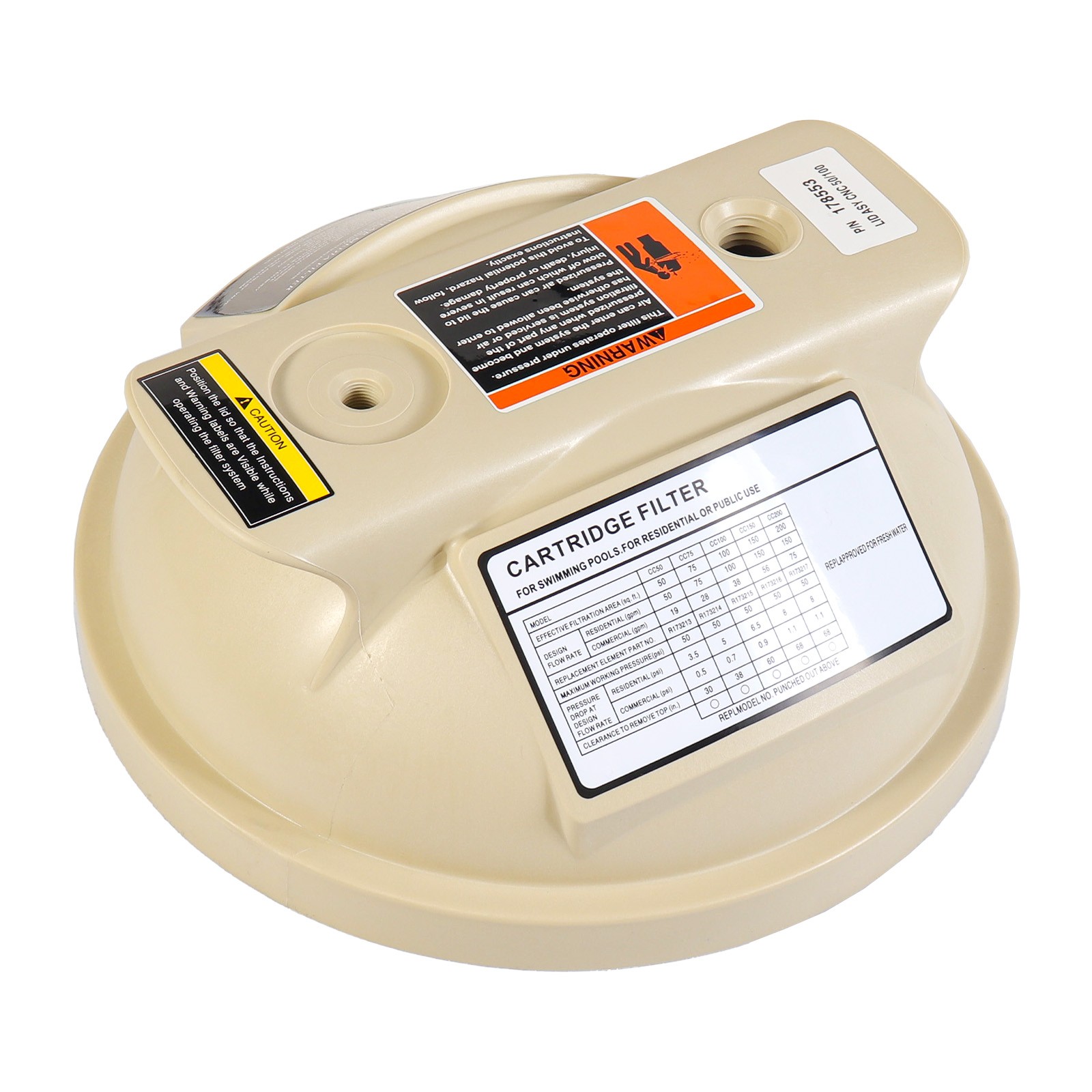 178553 Pool Filter Lid Patrs Assembly for Pentair Clean & Clear Cartridge Filter gallery