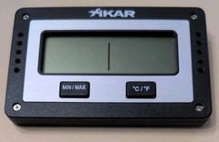 Xikar PuroTemp Rectangular Digital Hygrometer, Compact / Lightweight Cigar