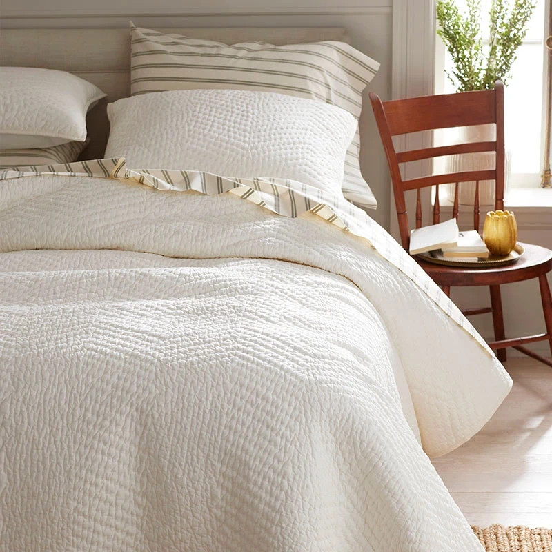 The Company Store Voile Quilt Lightweight 100% Cotton Coverlet brand New gallery