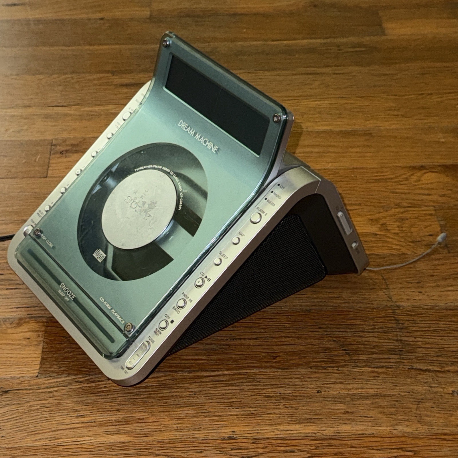 Sony Dream Machine ICF-CD855V CD Player Alarm Clock Radio FOR PARTS READ gallery