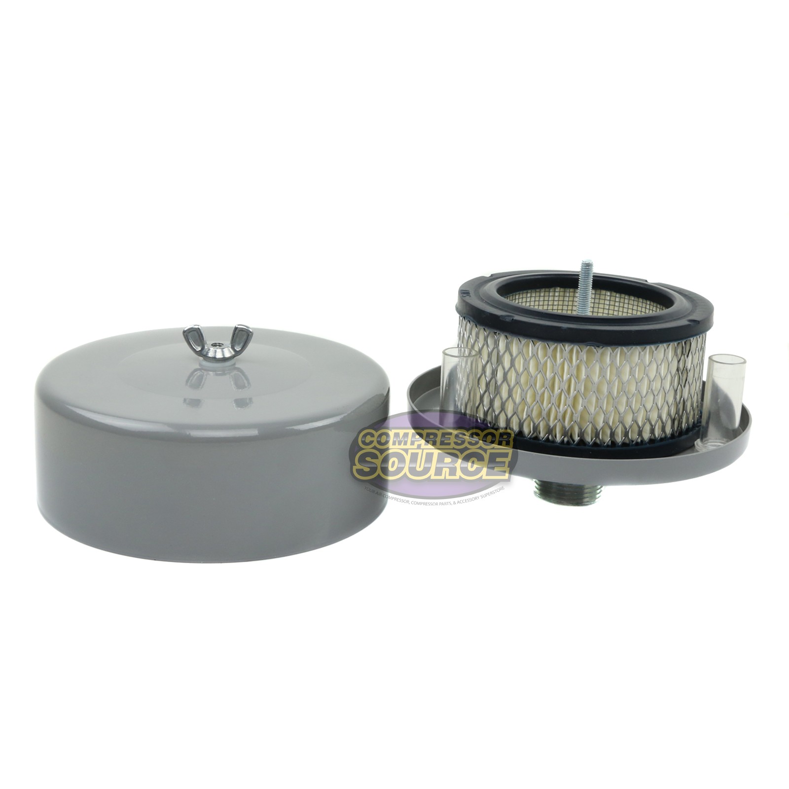 1" MNPT Complete Intake Filter Housing w/ Element For Air Compressor USA Made gallery