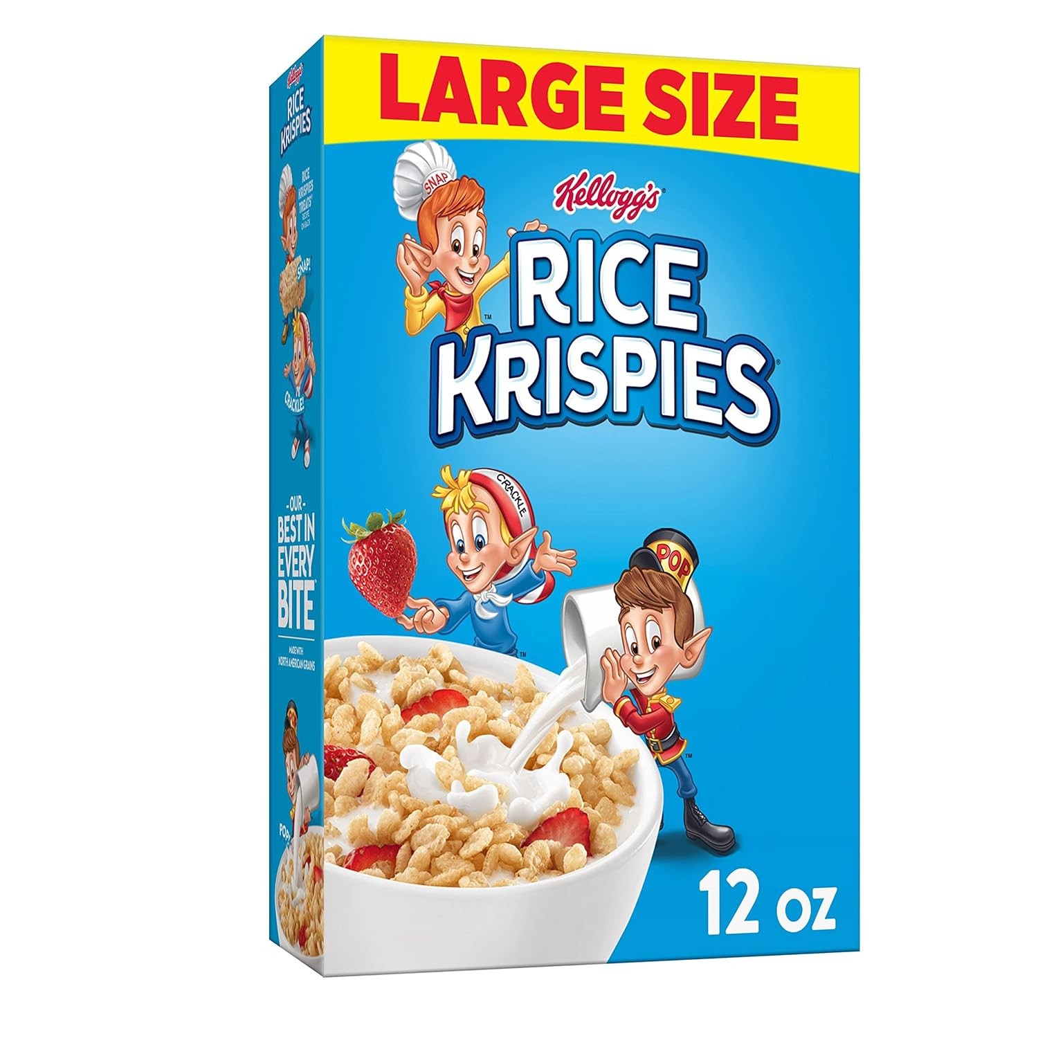 Kellogg's Rice Krispies Cold Breakfast Cereal, 8 Vitamins and Minerals, - 12Oz gallery