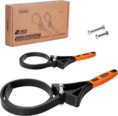 Rubber Strap Wrench Set 2pcs Pipes Below 6” 150mm & 4” 100mm Universal