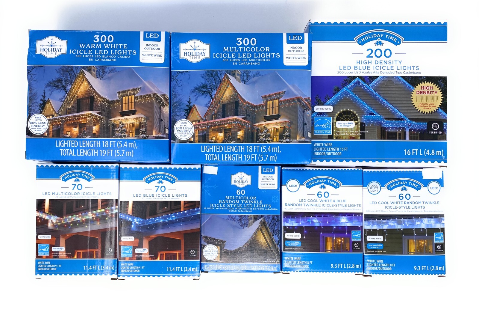 LED Holiday/Christmas Decor Icicle Lights - Available in Many Styles and Colors gallery