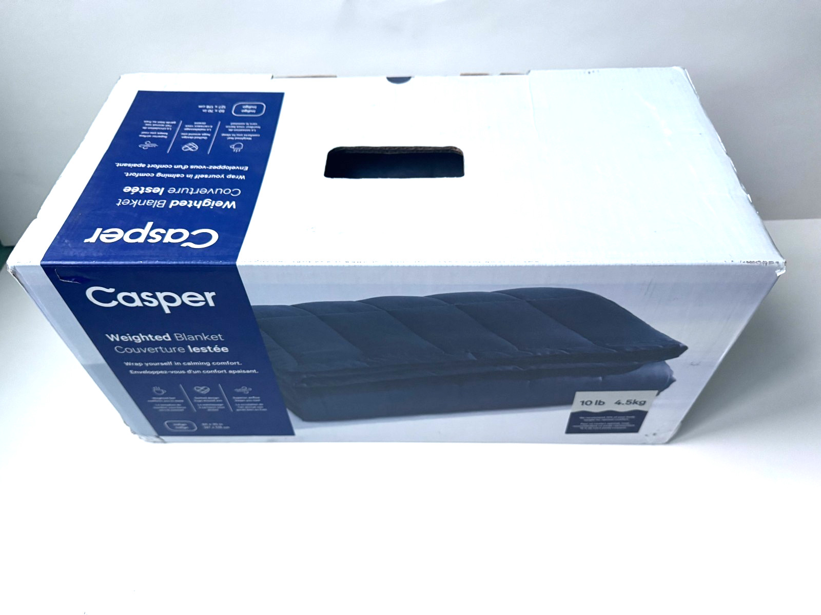 Casper Weighted Blanket 50x70, Blue color Blanket 10 LB, new in box gallery