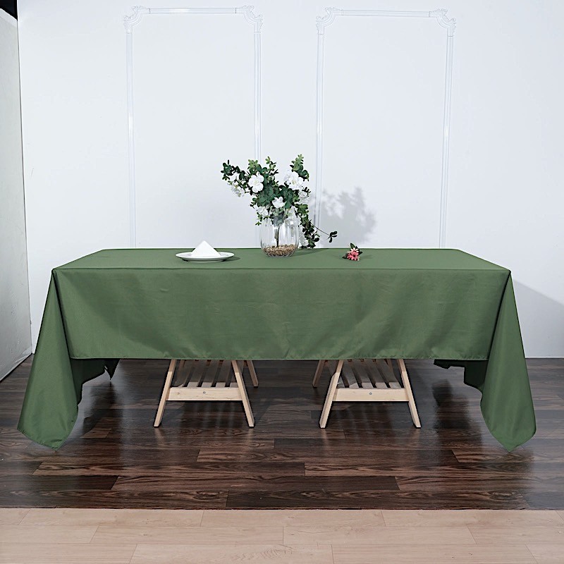 MOSS GREEN 60x126 RECTANGLE POLYESTER TABLECLOTH Wedding Catering Kitchen Dinner gallery
