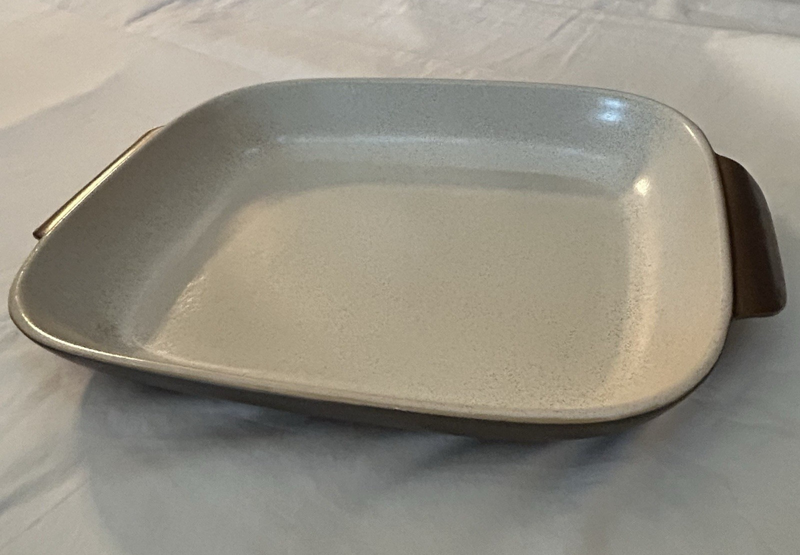 Vintage Denby Russet 14"x10" Rectangular Baker England Stoneware Oven Dish gallery