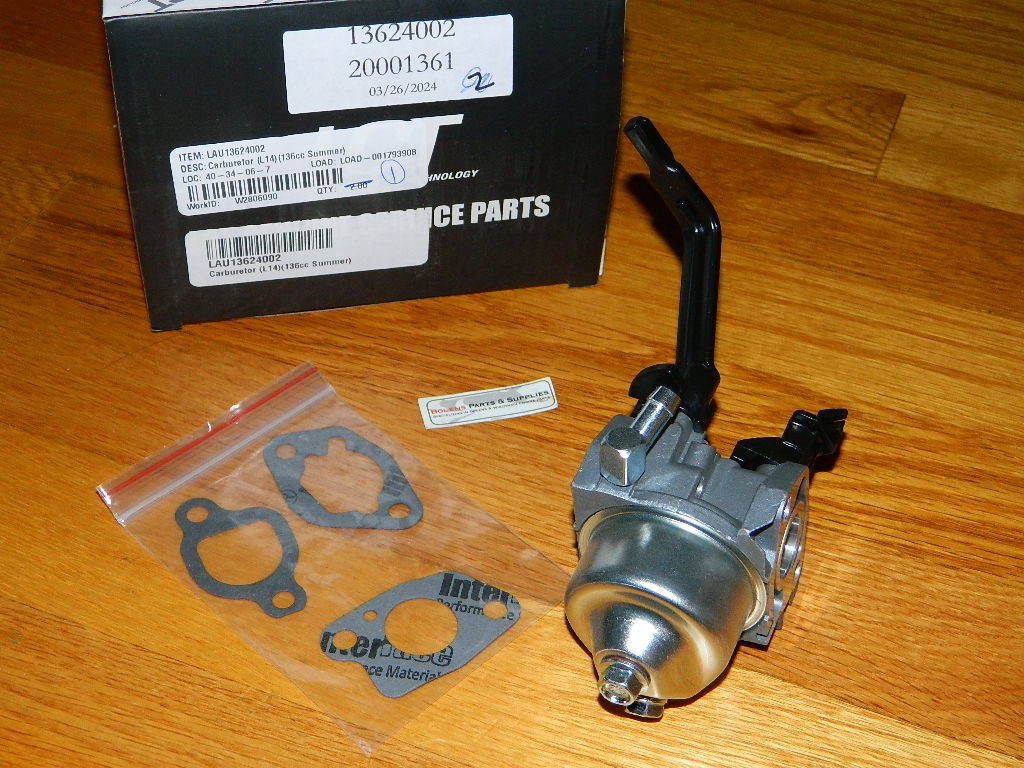 Genuine LCT engine carburetor 13624002 136cc / Ariens 20001361 Summer engine gallery