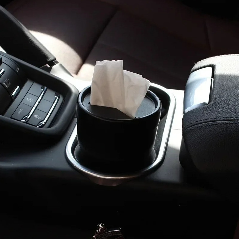 Car Small Storage Bin Multi-Functional Trash Can for Cup Holder Universal NEW gallery