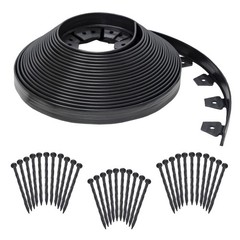 EasyFlex No-Dig Landscape Edging Kit – 100 ft., Black 100 ft traditional