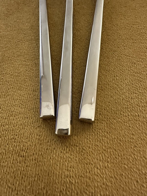 (3) DINNER FORKS Cambridge Chop Conversation 18/10 Stainless **MINT** gallery