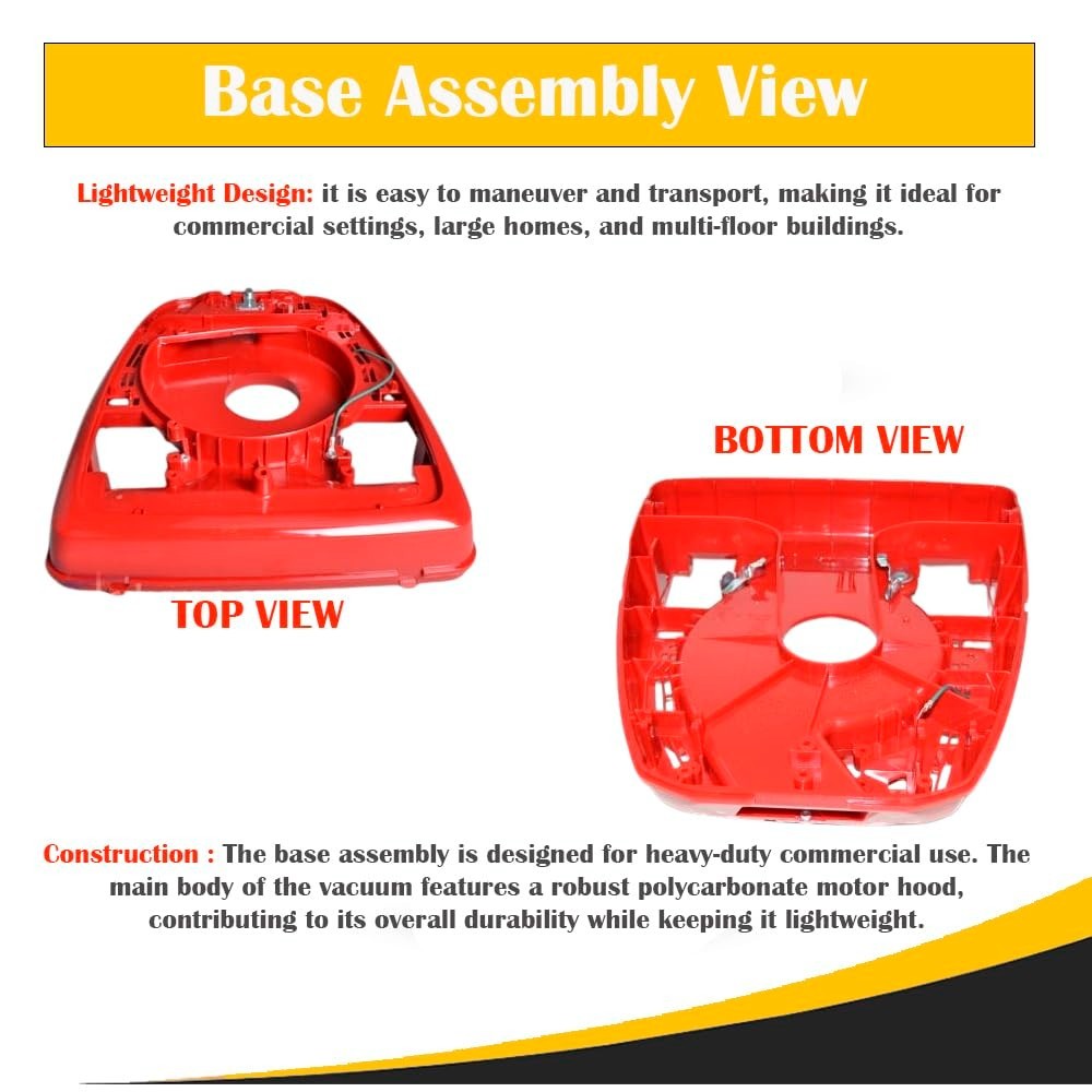 Fits For Eureka 49484-16 Base, 12 Inch Hex End B/R Inner Wheels 675/679, Red gallery
