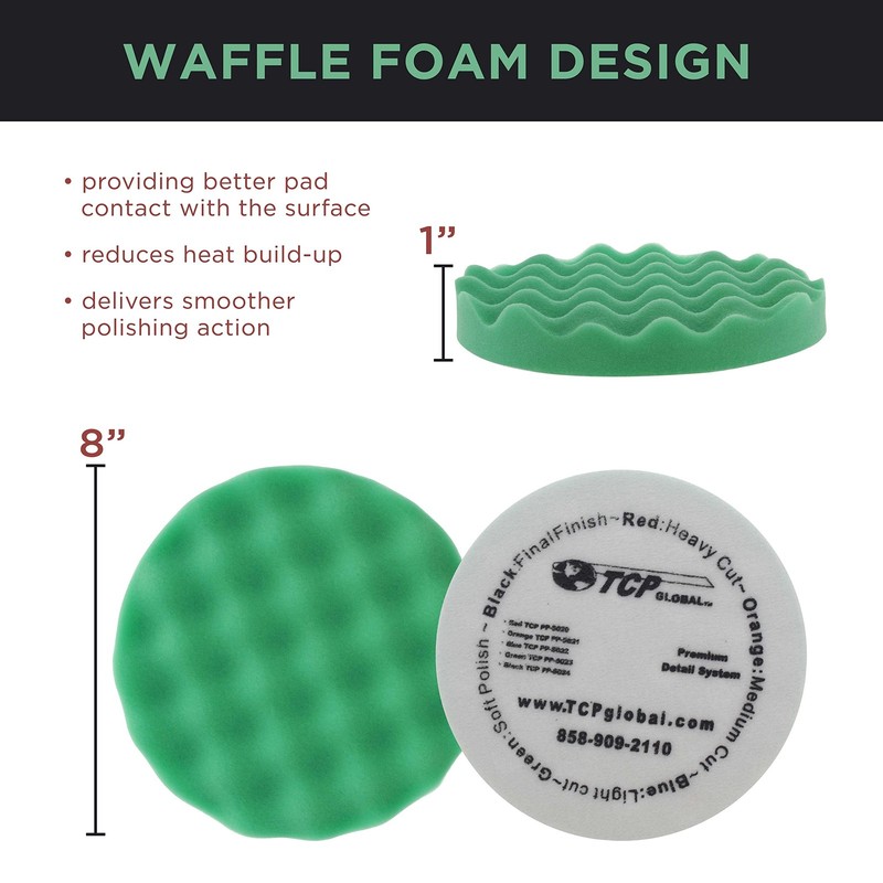 6 Pad Buffing & Polishing Kit with Foam & Wool Pads for Car Detailing gallery