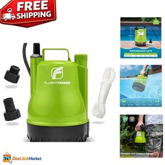 Compact Lightweight 1/4HP Utility Pump – 16.4ft Cord, Easy Manual Control