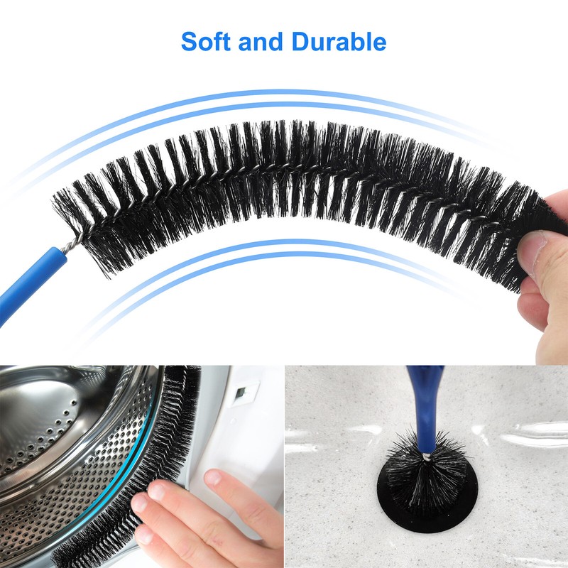 3 PCS Drain Pipe Cleaning Brush Set – Flexible Sink Bathtub Clog Remover Tools gallery