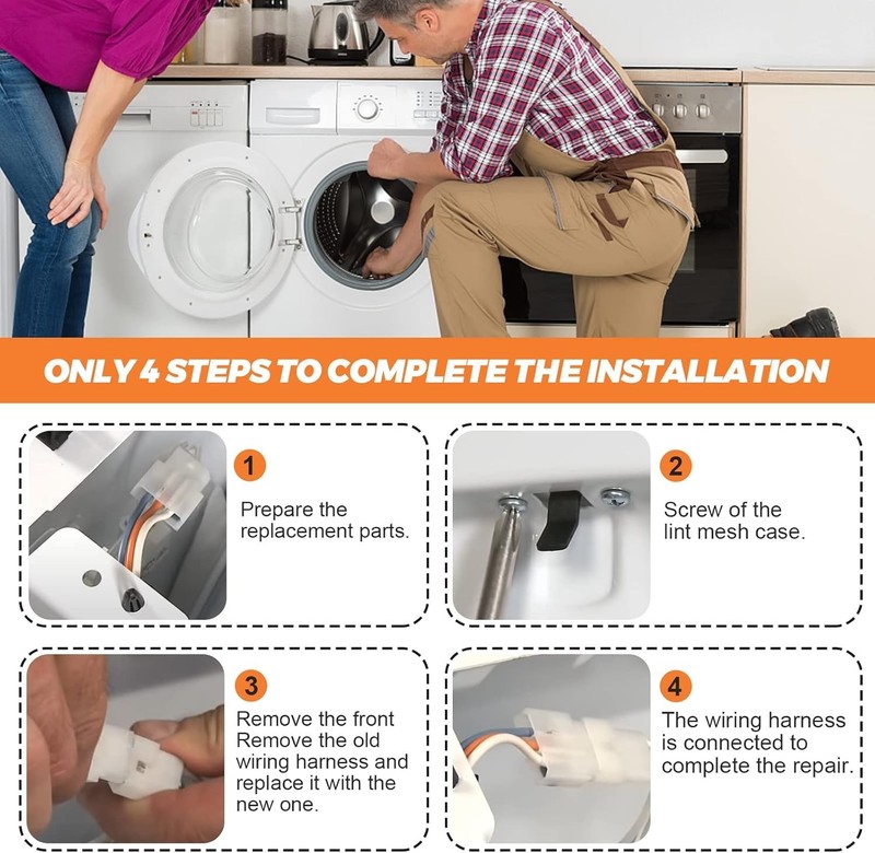 Durable 6-Pack Dryer Door Switch - High Compatibility & 365 Days gallery