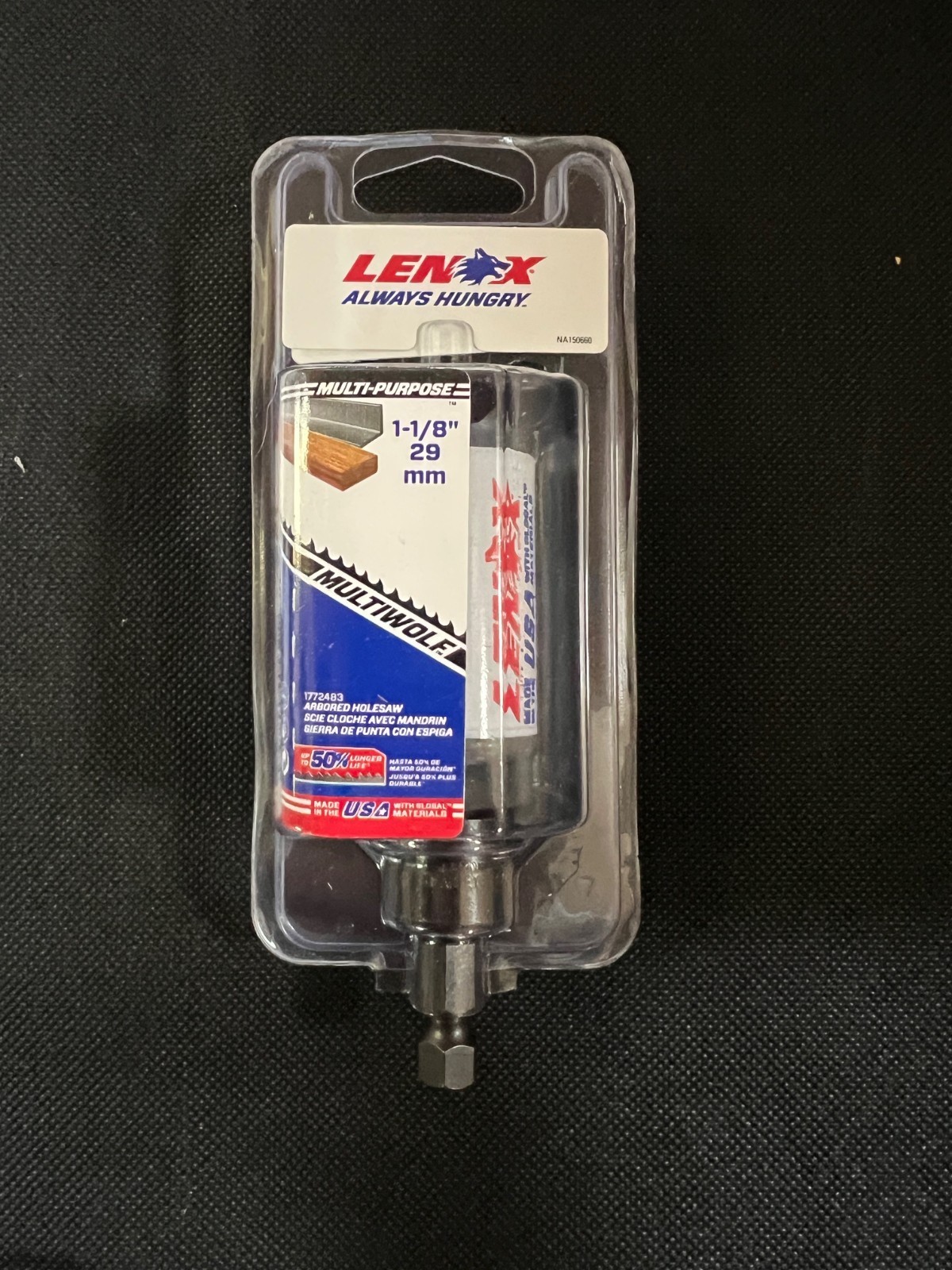 LENOX Tools Hole Saw, Bi-Metal, Speed Slot, Arbored, 1-1/8-Inch (1772483) gallery