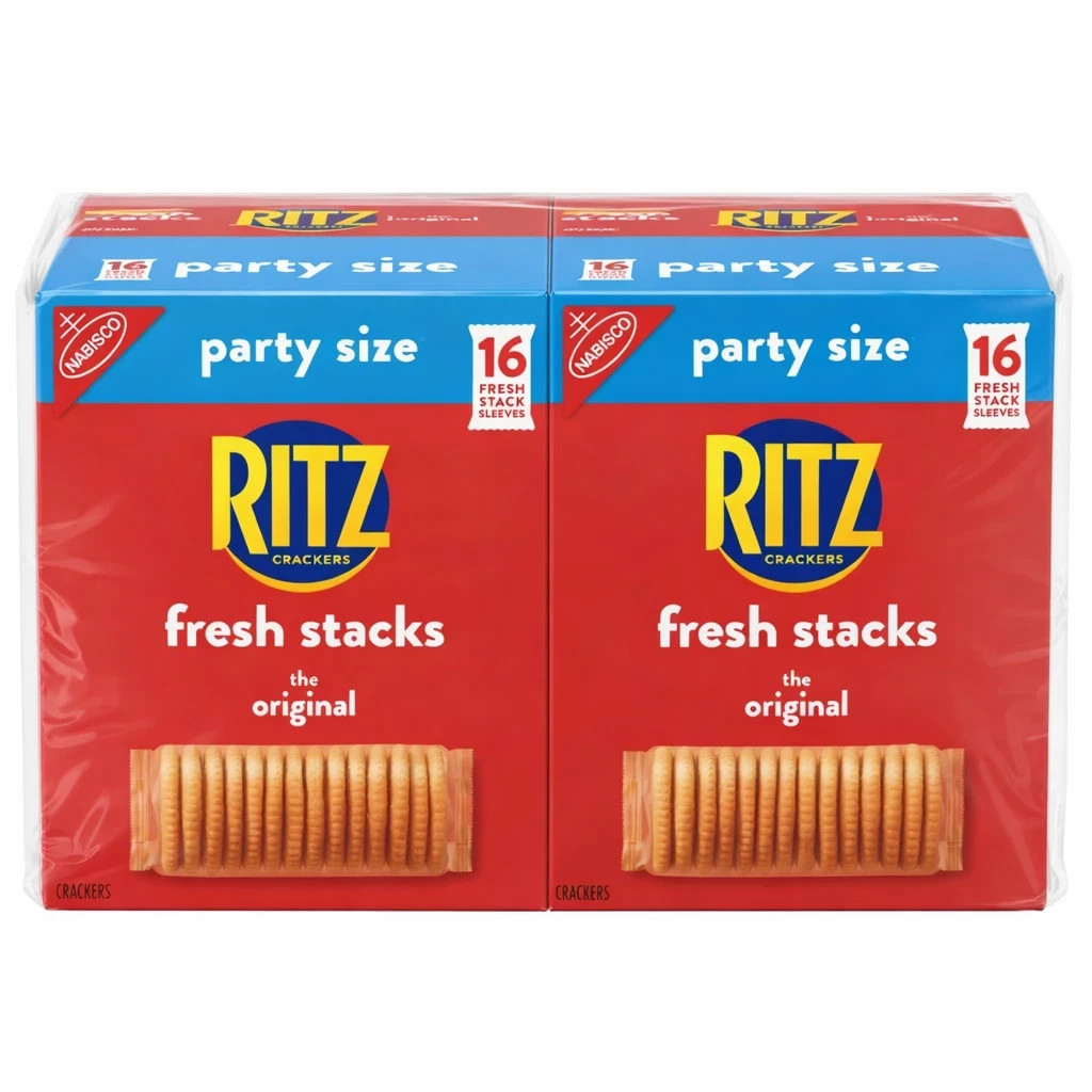 Ritz Fresh Stacks Original Crackers – Pack of 2, 32 Snack Packs, Party Size gallery