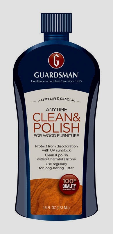 Guardsman Anytime Clean & Polish Wood Furniture Cream Protects UV Sunblock 16 oz gallery