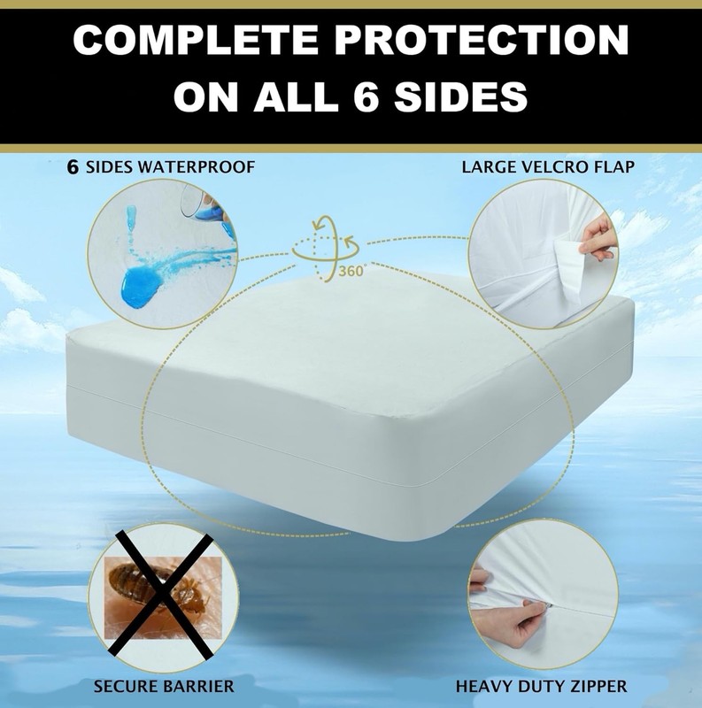 MATTSHIELD New 3-Piece Kit - Bed Bug-Proof Mattress Cover Queen Size... gallery
