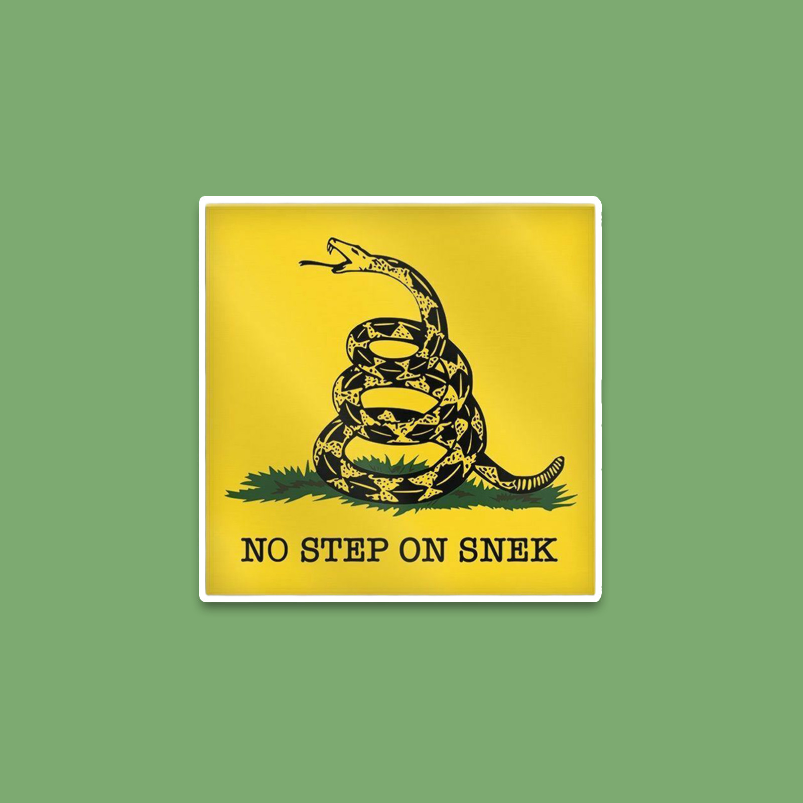 No Step on Snek Vinyl Sticker - 4 inch - Waterproof - High Res High Quality gallery