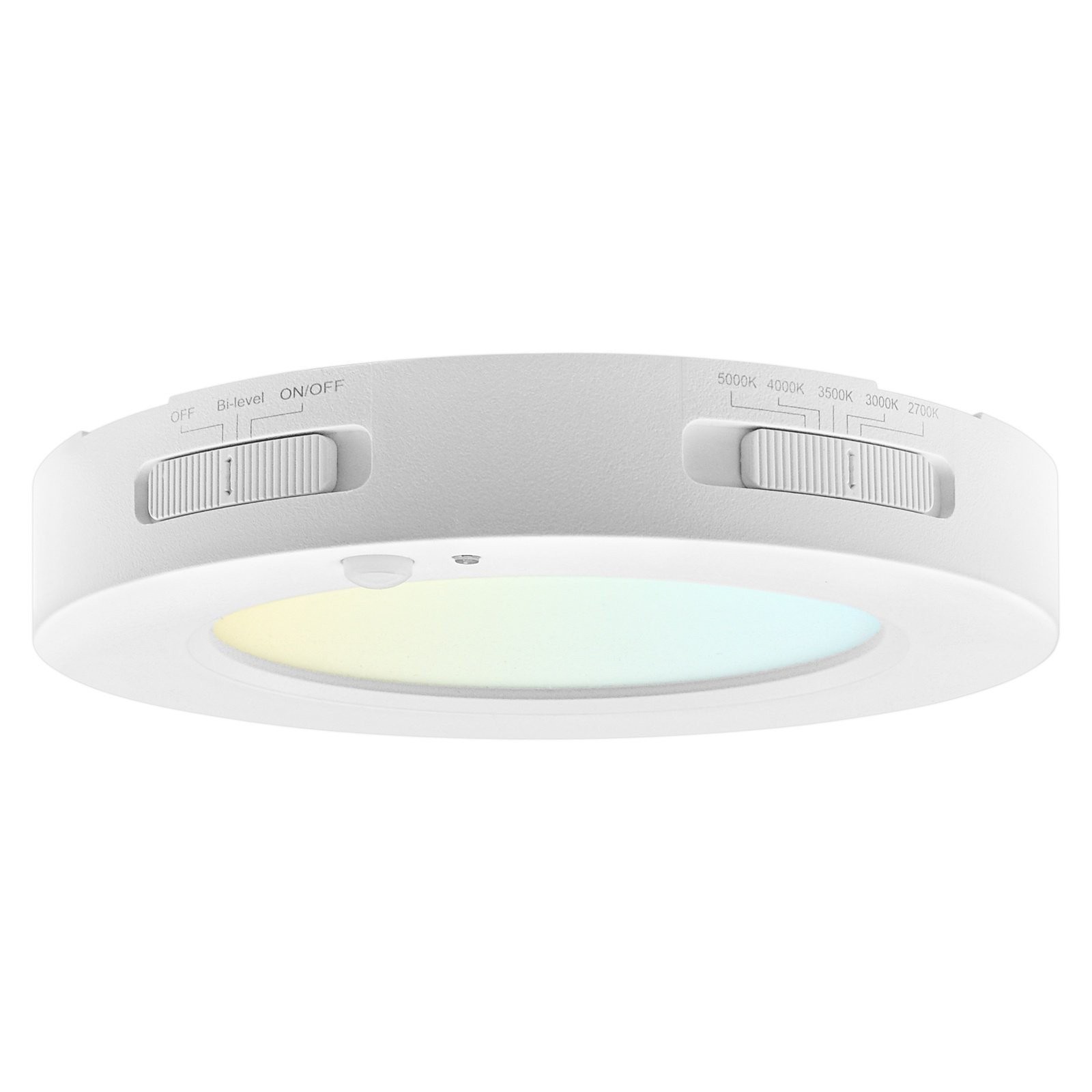 LUXRITE 5" LED Flush Mount Light + Motion Sensor, 12W, 1000LM, 5CCT Dimmable ETL gallery
