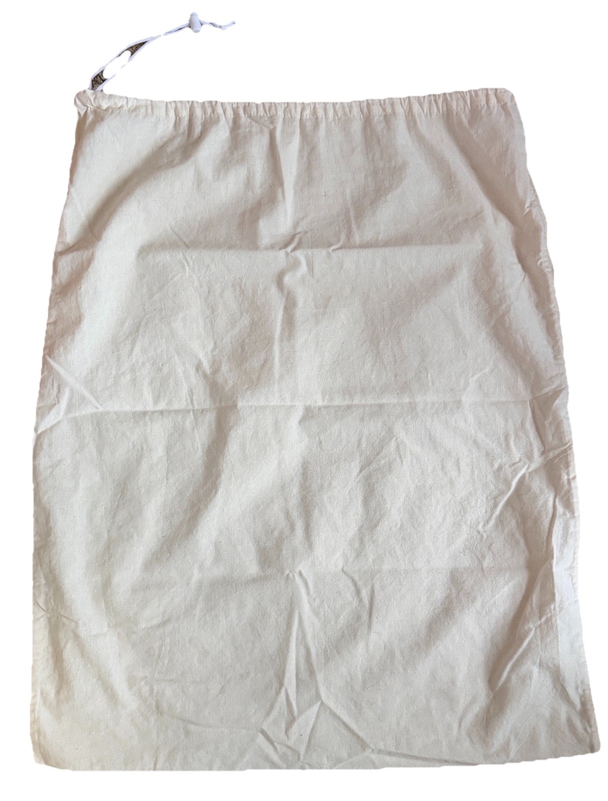 Cotton Laundry Bag, Large, 100% Cotton, Drawstring Top Cord Lock 27 X 35 Used gallery