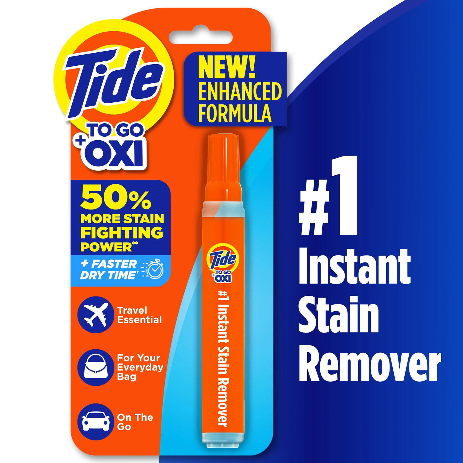 Tide Stain Remover for Clothes,Tide To Go Pen,Instant Spot Remover 1 Count gallery