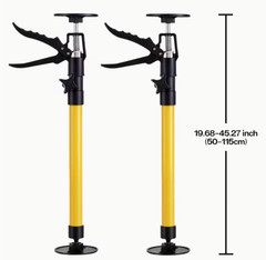 2Pc Telescoping Support Rods Third Hand System Cabinet Jack Drywall Support Pole