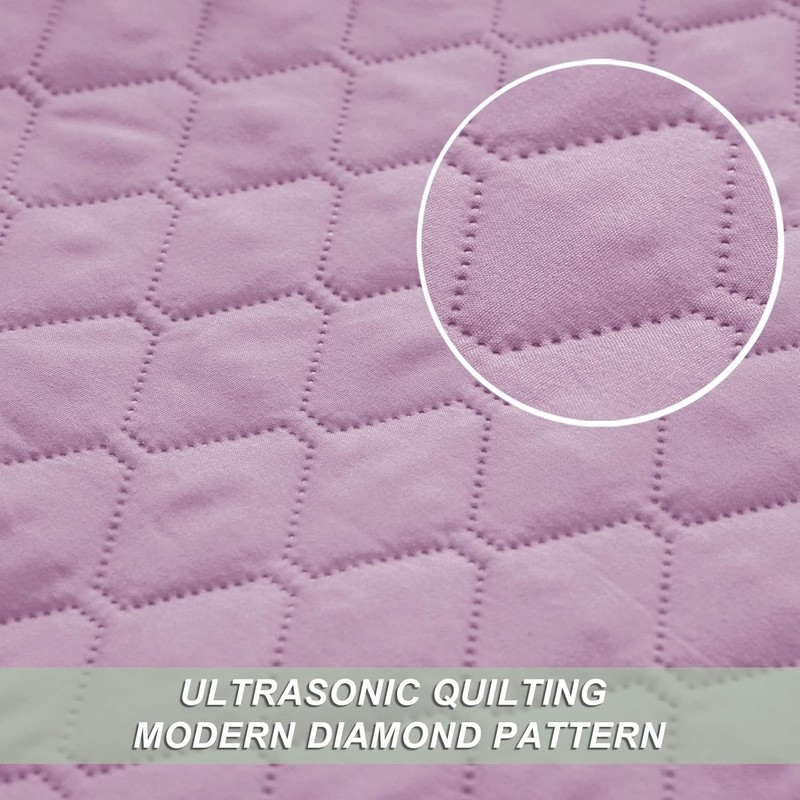 Reversible Full Queen Quilt Bedding Set W/ Pillow Shams Lightweight Quilts Queen gallery