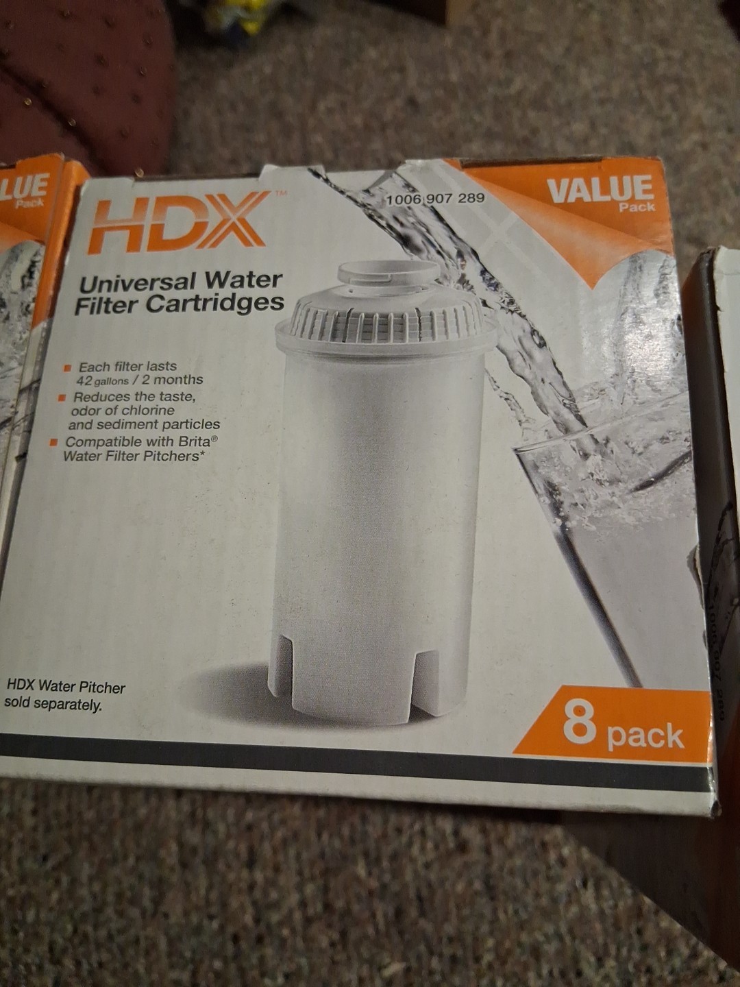 3-HDX Water Pitcher Replacement Water Filter Cartridges, BPA Free (8-Pack) 24 Pc gallery