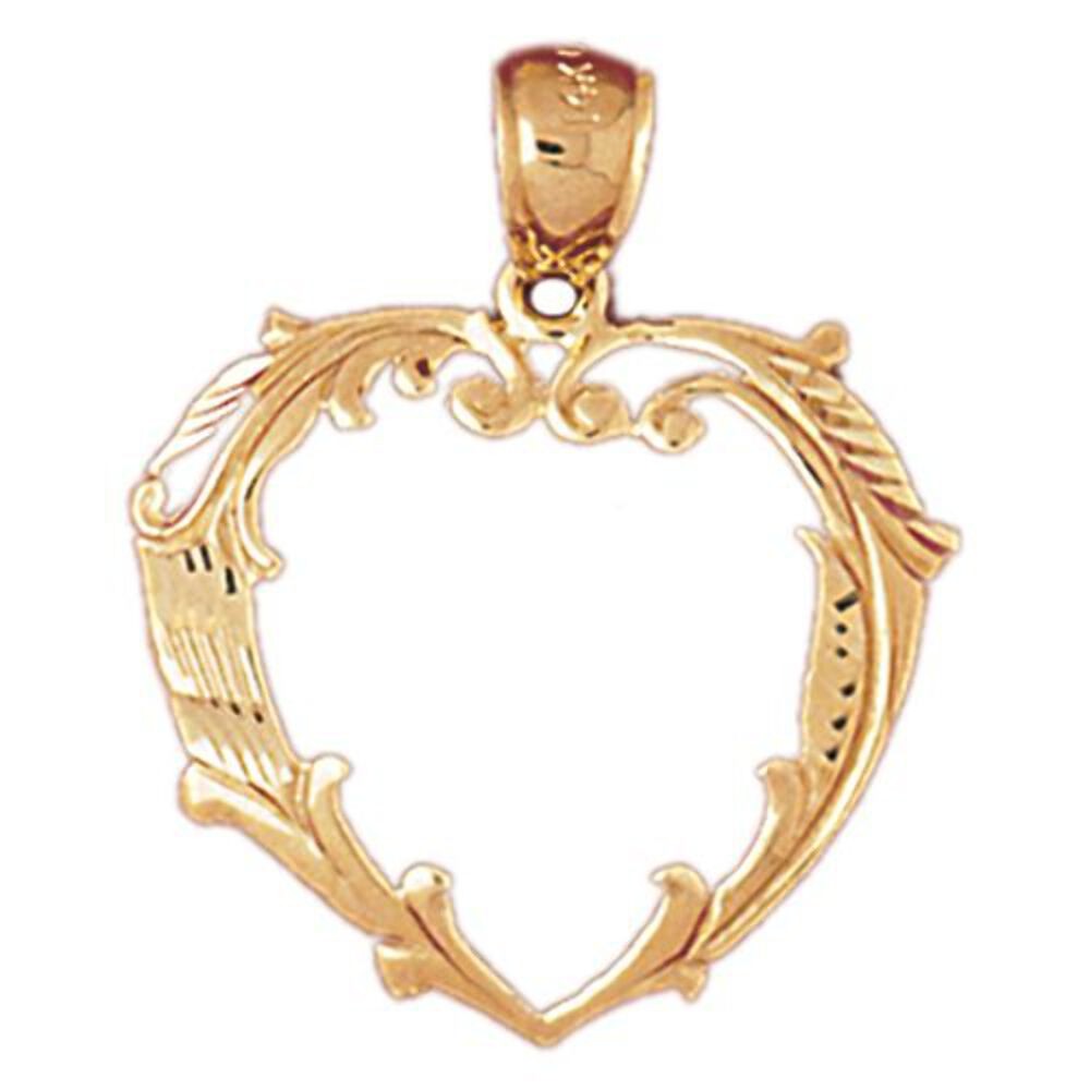 Heart Charm Pendant 14k Gold gallery