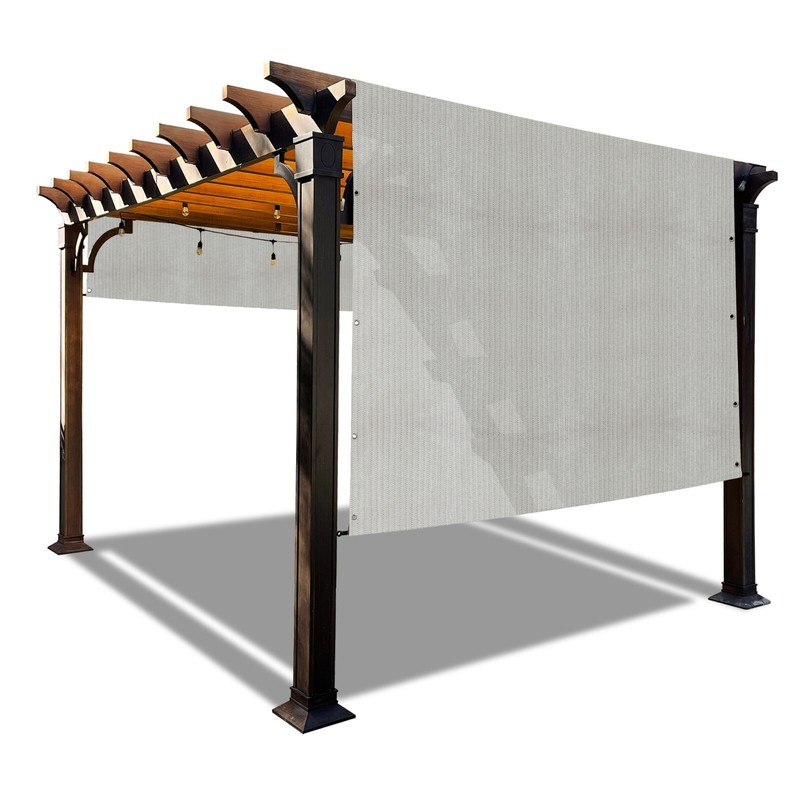90% UV Block HDPE Canopy Replacement Pergola Shade Cover w/Rod Pocket & Grommets gallery