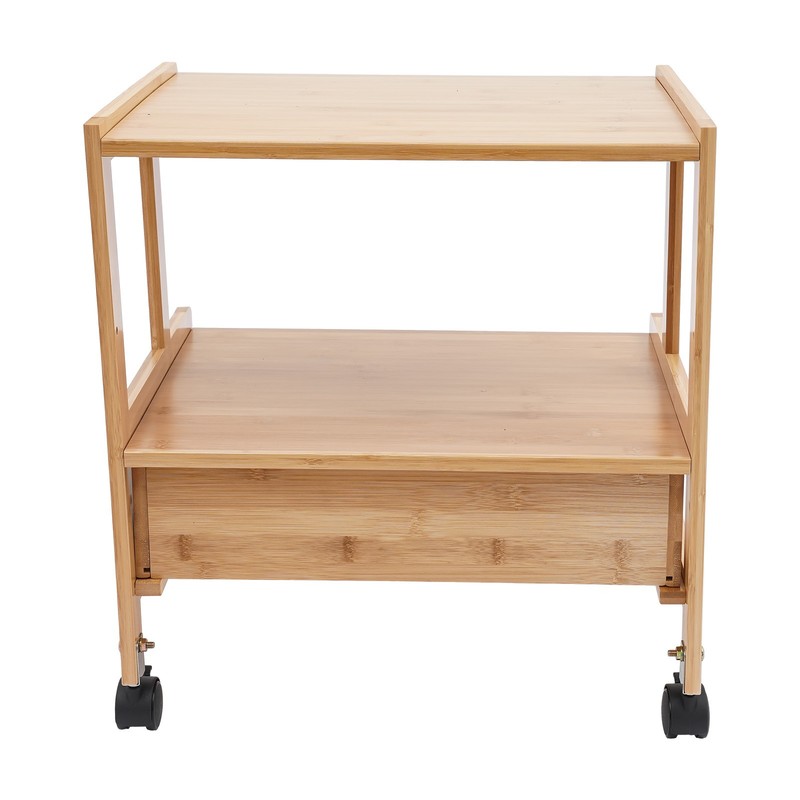 2Tier Printer Cart Printer Stand Storage Rack for Office Home w/ Wheels & Drawer gallery