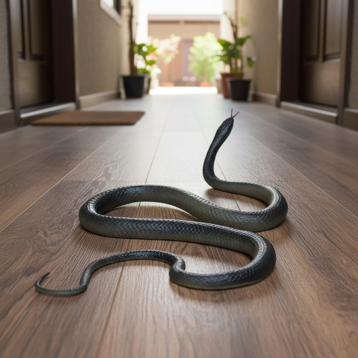 Fake Realistic Snake Lifelike Real Scary Rubber Toy Prank Party Joke For Garden gallery